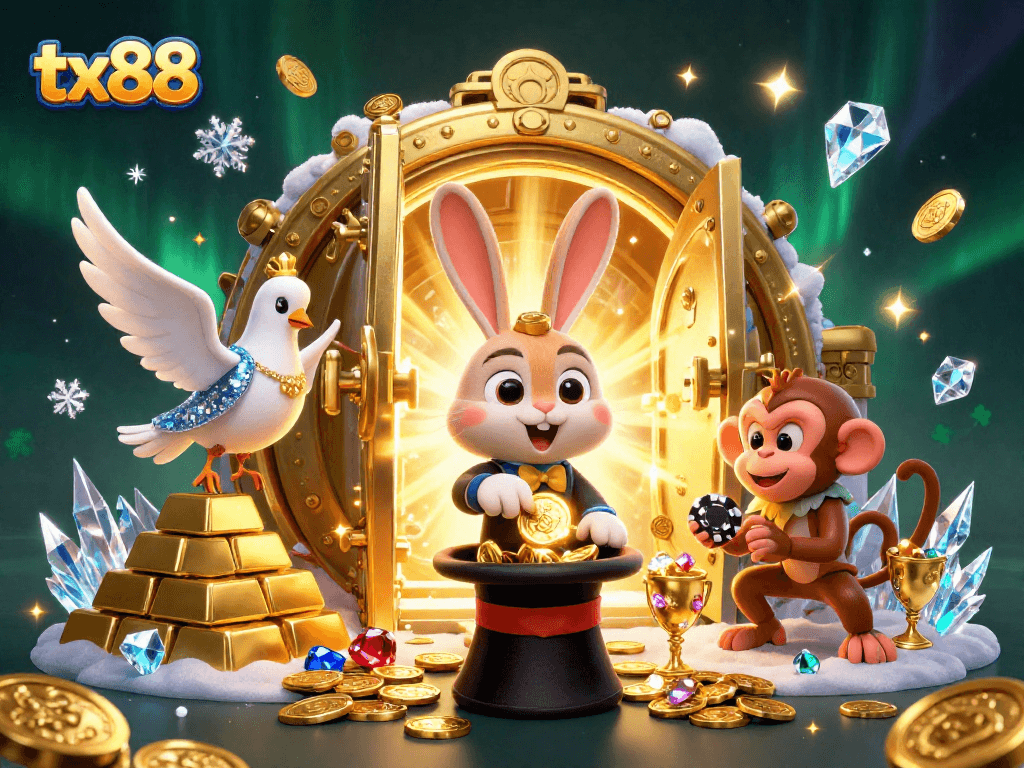 Experience the thrill of tx88 with magical rabbits and dazzling casino treasures!