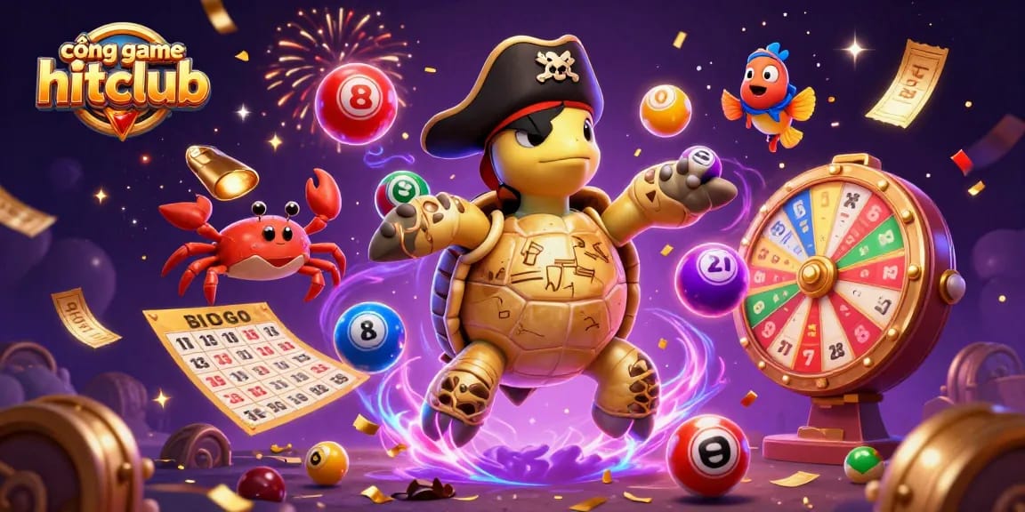 Experience dynamic gaming excitement with cổng game hitclub featuring colorful lottery balls and vibrant casino elements.