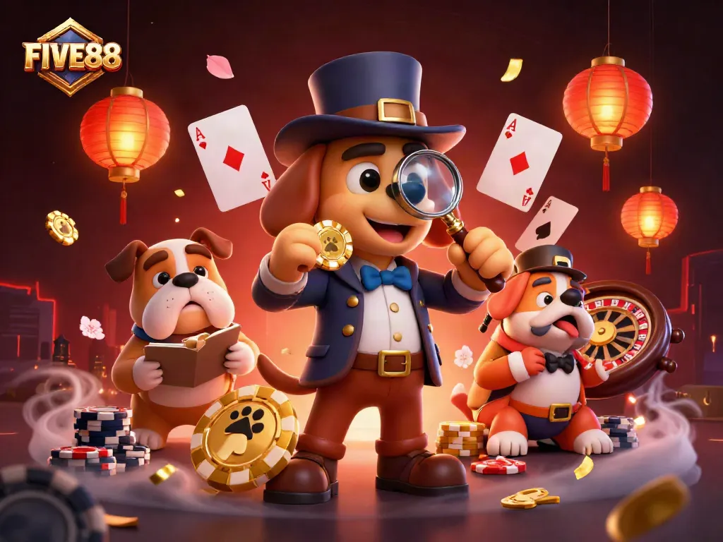 Engage in winning strategies with FIVE88 as a detective and companion uncover poker clues.