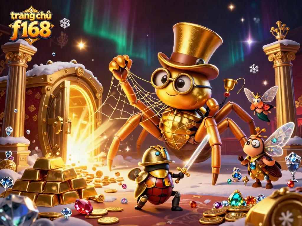 Engage with trang chủ f168 as a giant golden tarantula and beetle knight light up the casino realm.