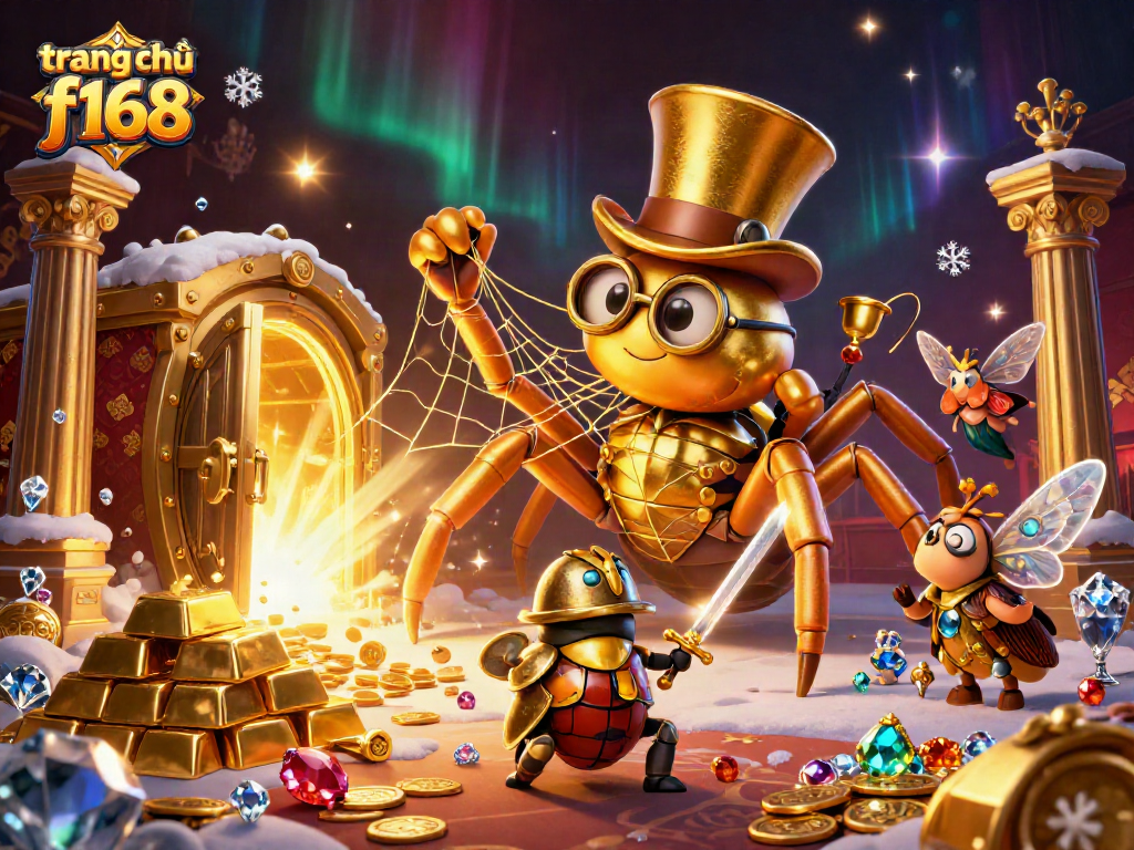Engage with trang chủ f168 as a giant golden tarantula and beetle knight light up the casino realm.