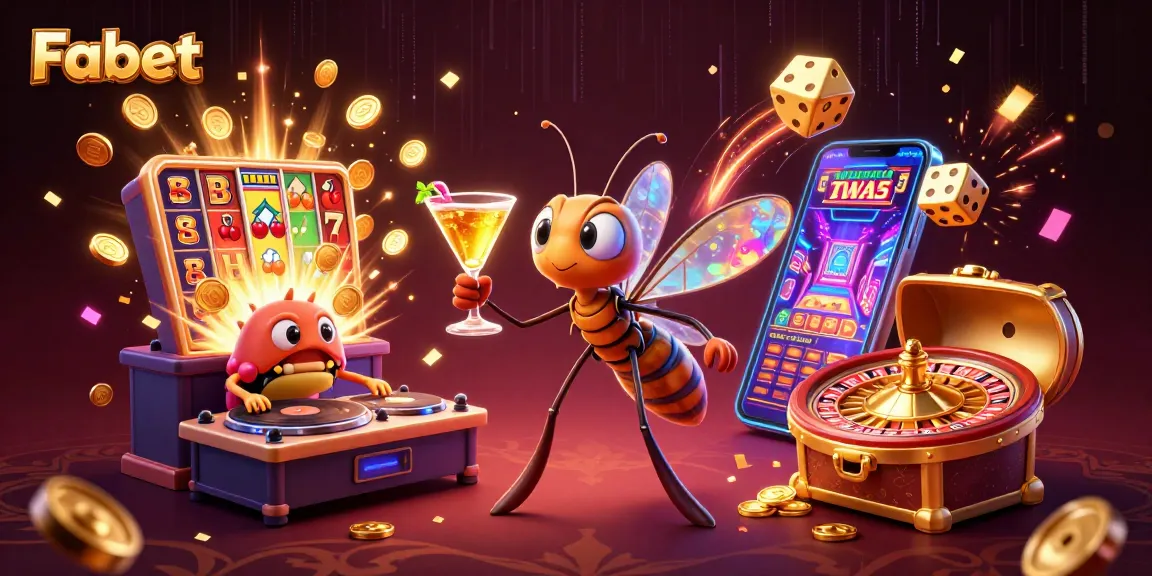 Experience Fabet with a vibrant 3D casino scene featuring dynamic characters and lively gaming elements.