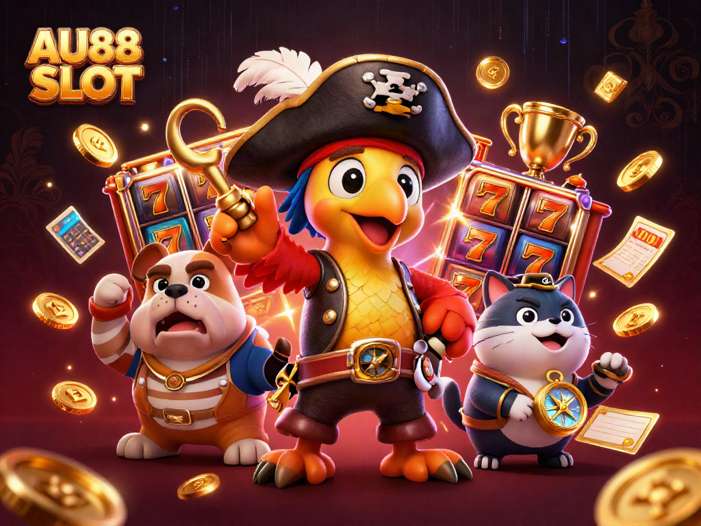Spin and win in the vibrant AU88 SLOT atmosphere with captivating characters and dynamic gaming elements.