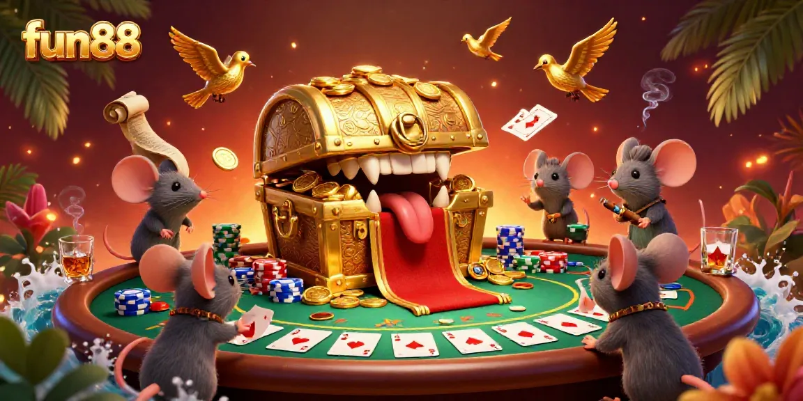 Experience fun88 as adventurer mice discover treasures in a vibrant online casino scene.