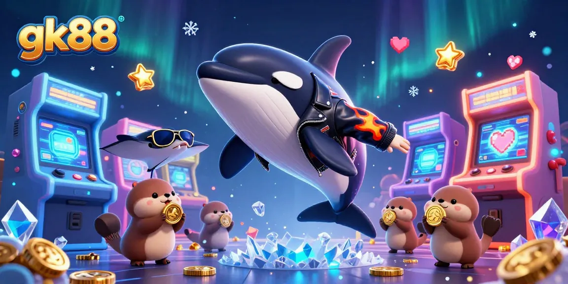 Engage in thrilling gameplay at gk88 with animated characters and vibrant casino graphics.